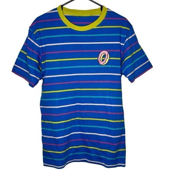 Odd Future Blue, Yellow, & Pink‎ Stripe donut T-Shirt Medium - Picture 2 of 7